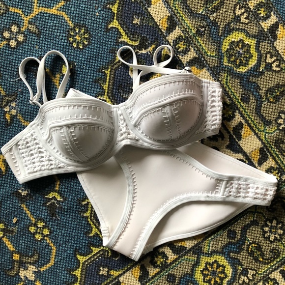 triangl swimwear Other - White crochet triangl bikini